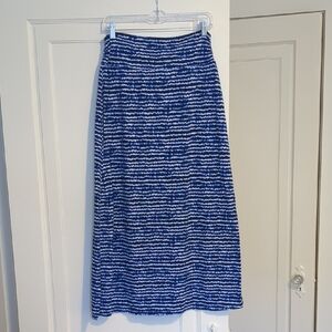 Faded Glory Low Rise Y2K Water Ruched Maxi Skirt Summer Stretchy Small